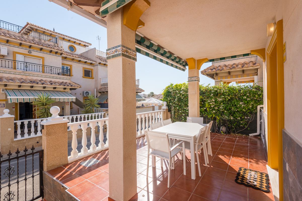 La terraza cubierta de Casa Diamante